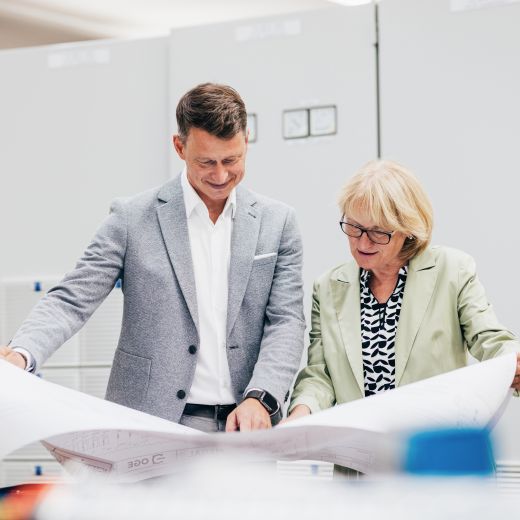 Geschäftsführung bei der Planung